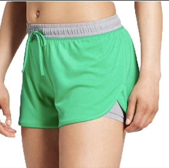 Champion Pants - C9 by Champion Women's Green and Gray Breathable Inner Short Athletic Shorts XXL